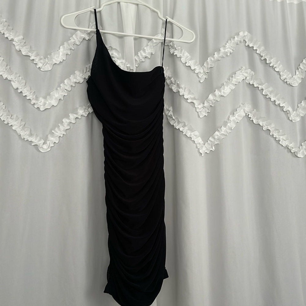 Princess Polly One Shoulder black dress